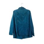 Allison Daley Women's Corduroy Touching Teal Jacket Photo 1