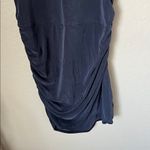 Lululemon charcoal black drapey ruched side wrap dress Photo 3