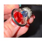 Ring / Avon / Princess Majestic / Blue Sapphire / Faux / Cocktail / Vintage Photo 5