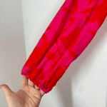 Kate Spade x Target Womens Size XXS Bright Red Pink Linen Blend Long Sleeve Midi Photo 3