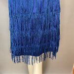 Handmade  Flapper Dress Fringe Blue 1920s‎ Great Gatsby Party Halloween Costume Photo 6