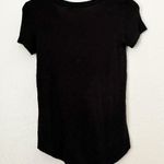 LA VIE EN ROSE Soft Black Pocket Hi Low Tee Shirt XS Photo 2