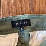 Talbots  green high rise wide leg crop chino pants 4 Photo 3