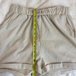 SheIn Light Beige Cream Wide Leg Corduroy Baggy High Waisted Shorts Size Large Photo 8