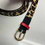 Royal Albartross Women’s Leopard Animal Print Hair Textured Adjustable Belt Med Brown Photo 4