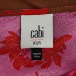 CAbi Tahitian Cover Up Floral Print Cold Shoulder Brown Pink Red Bohemian XS/S Photo 7