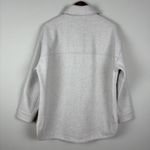 Banana Republic  Shacket Womens Medium Shirt Jacket Oatmeal 4 Pockets Minimalist Photo 3