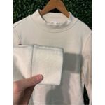 COS  CREAM PULLOVER SWEATSHIRT MOCK NECK SZ MEDIUM Photo 3