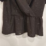 Lane Bryant  Classic Flutter-Sleeve V-Neck Peplum Top copper shimmer size 18 / 20 Photo 4