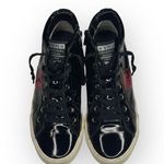 Vintage Havana 𖠌 Snake Eye High Top Sneakers 𖠌 Faux Black Patent 𖠌 Size 6.5M Photo 9