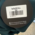 White Fox Boutique NWT  Satin New World Mini Slip Dress in Steel Size Large Photo 9