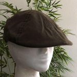 Stetson All American  Newsboy Duck Bill Hat Cap Brown Cotton Blend Size small / Medium Photo 2