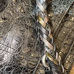 Brighton  Embossed Black Leather Shoulder Bag Photo 6