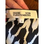 Diane Von Furstenberg  Shirt Women Medium‎ Black White Geometric Cami Tank Top Photo 6