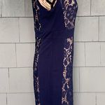 Blue Lace Formal Cocktail Dress Size 4 Photo 1