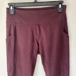 Abercrombie & Fitch Maroon Leggings Athletic Active Wear Gym Athleisure Workout Photo 1
