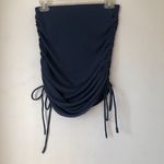 Princess Polly Oxford Navy Blue Bodycon Ruched Mini Skirt 6 Photo 2