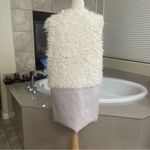 For Love & Lemons  Alpine Faux Fur Fuzzy Teddy Vest Lilac White S  EUC‎ Photo 10