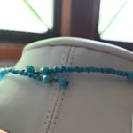 1990 Stretch Turquoise Color Fringe Necklace Photo 1