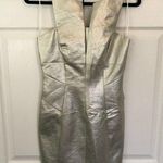 Robert Rodriguez Gold and Silver Metallic  Cocktail Mini Dress Size 2 Photo 0