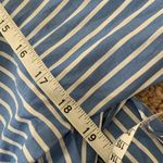 Ivy & Blue Striped Button Front Collared Shirt Dress (Sz 14) Blue & White Cotton Photo 9