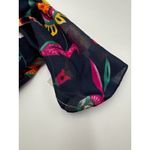 Jaclyn Smith Scarf Navy Vibrant Floral Feminine Made In Italy Photo 5
