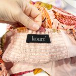 Kourt Robbie Floral Puff Sleeve Mini Dress Red Pink Orange Small Photo 2