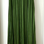 ZARA NWT  Green Maxi Pleated Skirt, Size XS/S Photo 0