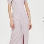 Topshop Lilac off shoulder long formal special occasion maxi dress size 6 Photo 1