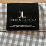 Jules & Leopold  tan Checkered elastic waist pull on Capri Pants Photo 5