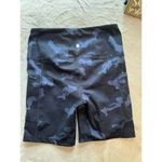 Yogalicious Lux Women's Camo Biker Shorts Blue M High Waist Pockets Size M Photo 4