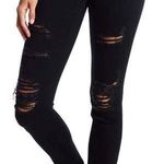 Black Ripped Skinny Jeans Size 2 Photo 0