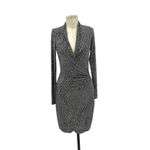 Norma Kamali KAMALIKULTURE by Parched Alligator Grey Faux Wrap Dress Size XS Photo 2