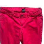 Faded Glory Womens  Red Culottes Cropped Jeans Pants - Sz 14 Photo 1