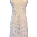 Jessica Simpson Sleeveless Cream Crochet Dress. Lined. Size Large Photo 0