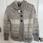 Eddie Bauer NWT  Lambswool Hooded Sweater Medium Photo 0