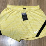 Nike  Womens Soccer Shorts Dri-FIT Athletic Yellow‎ Black Striped Large L Photo 0