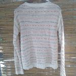 Aeropostale  S Orange Creme Open Knit Pullover Sweater Photo 2