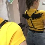 Black Harness O Ring Wings New Photo 3