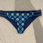 WAVE LIFE Small Reversible blue navy bikini bottom circle print stitching Photo 1