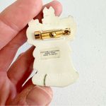 1988 Precious Moments Figurine “I love you” Pin Children and Tree Pink Photo 2