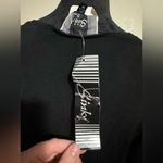 Slinky Brand NWT  All Black Sequined 3/4 Sleeve Dress size medium Photo 3