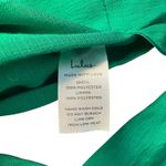 Lulus Green Tie Back Crop Top Plunging V Neck Long Sleeve Blouse XS Photo 5