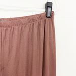 Splendid Brown Pointelle Wide-Leg Lounge Pants Photo 2