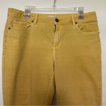 Loft  Yellow Raw Hem Ankle‎ Jeans - Size 10 Photo 2