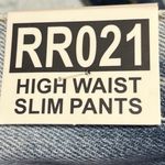 PacSun NEW J. Galt Blue Light Wash High Rise Slim Straight Denim Jeans Size S Photo 4