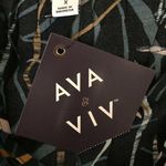 Ava & Viv  Maxi Dress Sleeveless Geometric Print Elastic Waist Faux Wrap Black X Photo 2