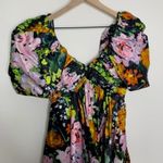 Aje Gabrielle Plunge Mini Dress Floral Womens New Size 4 Green Photo 5