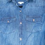Merona  Blue Denim Button Front Shift Dress Size XS Photo 1