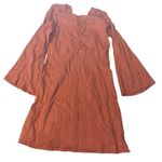 Roxy Nothing Compares Dress Keyhole Long Flare Sleeves Photo 3
